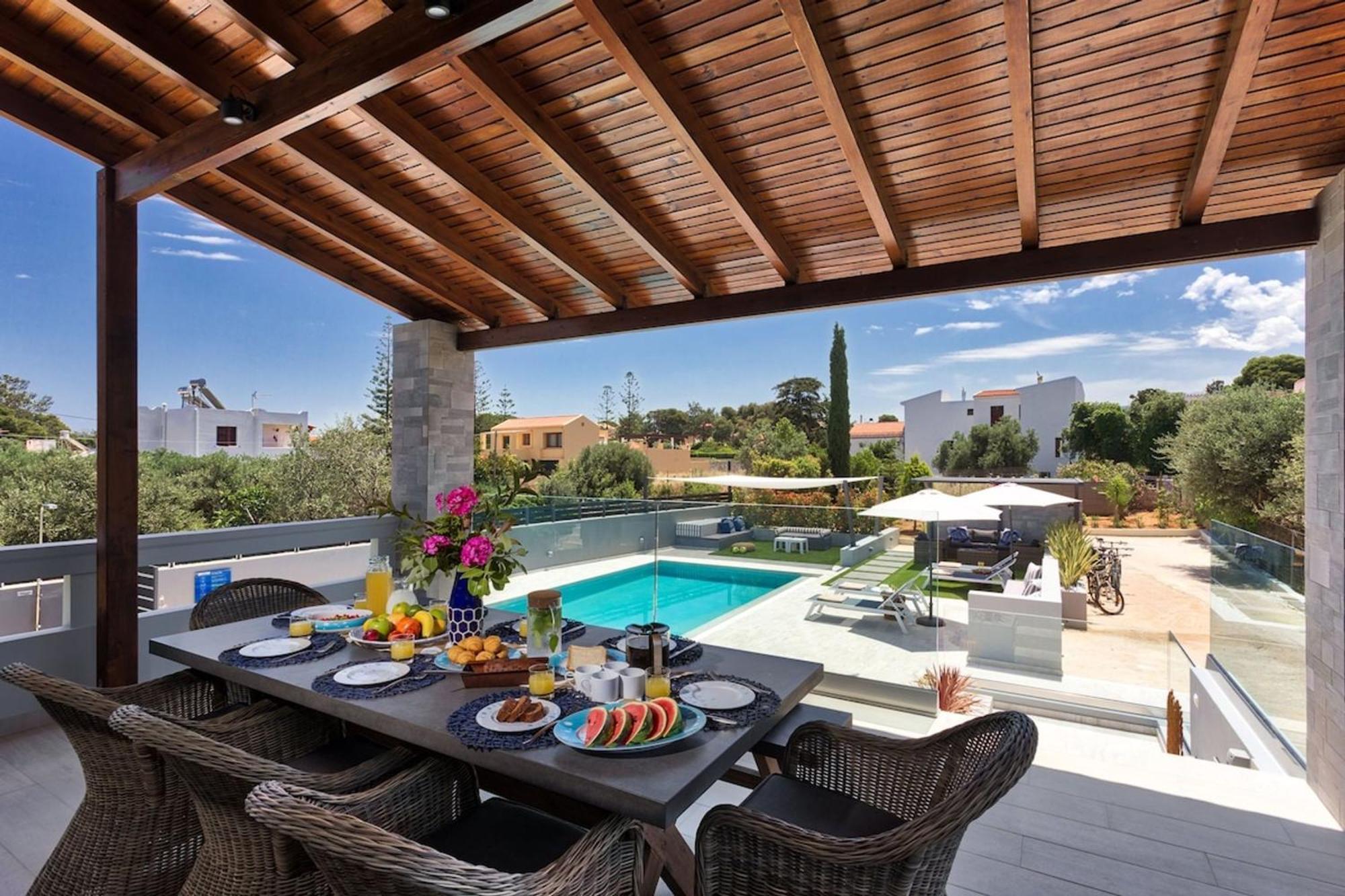 Villa Ampelaki - Premium Villa With Heated Pool Kounoupidhianá Esterno foto